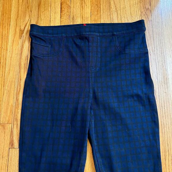 SPANX Pants Womens XL Jean-ish Ankle Leggings Jeggings 20018T Blue Black - Picture 3 of 12